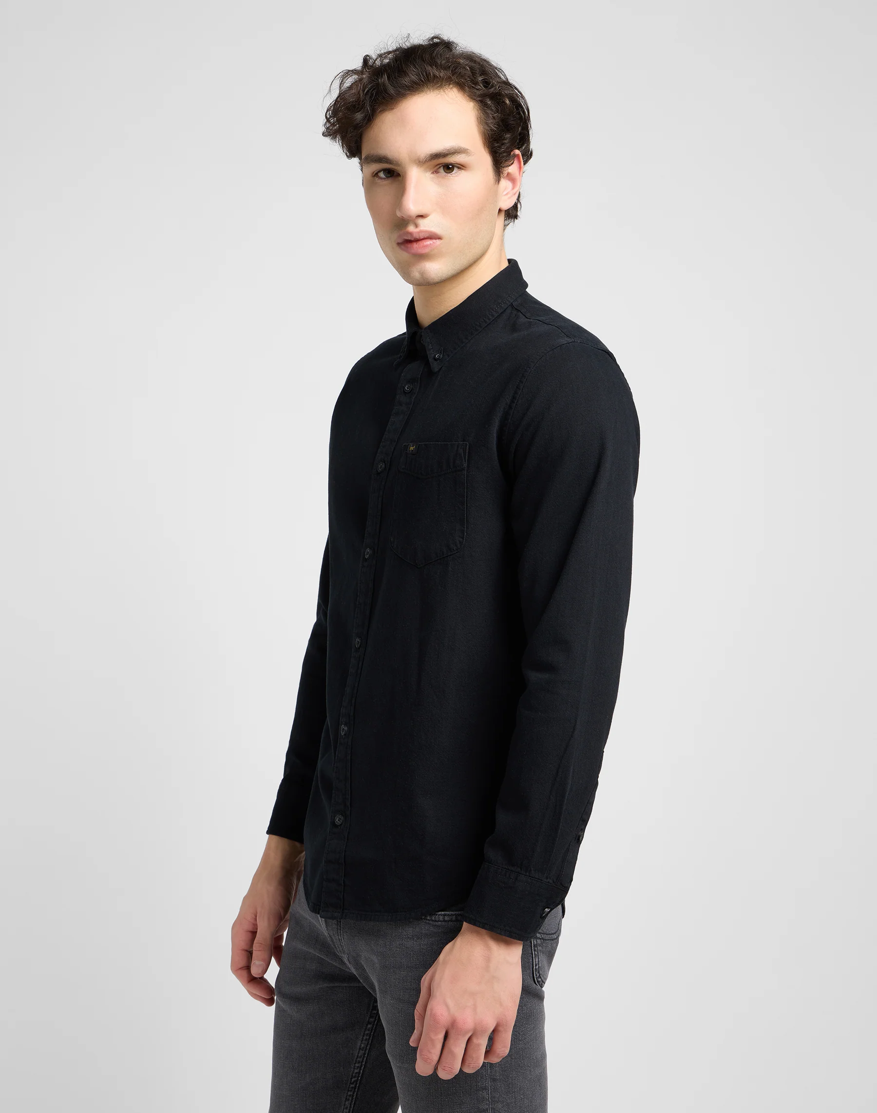 Lee Button Down en noir – Image 4
