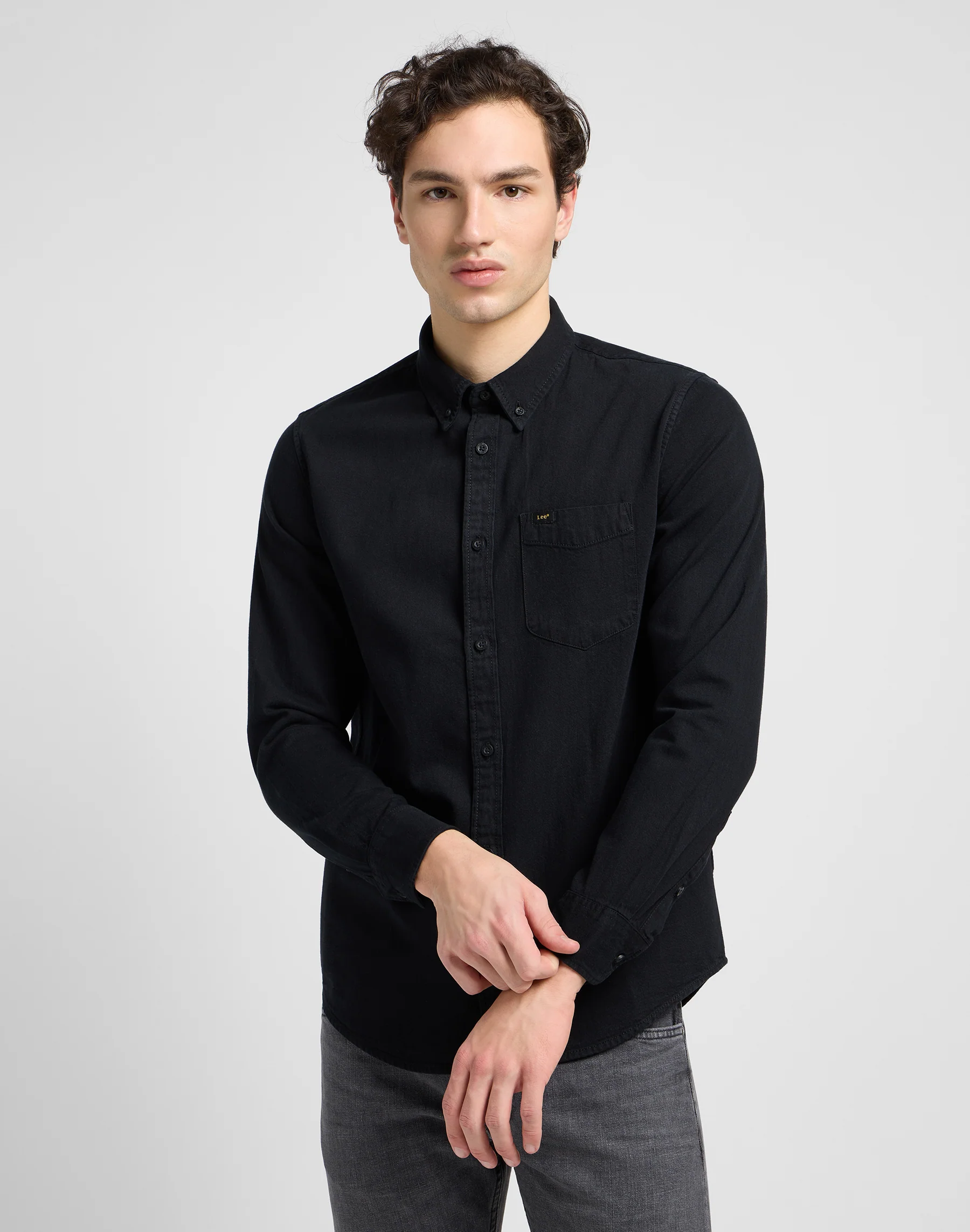 Lee Button Down en noir