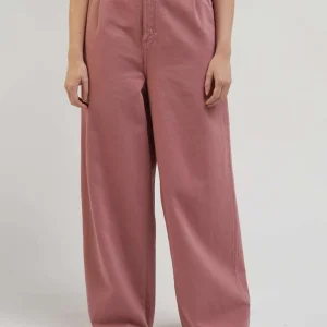 Chino décontracté en mauve foncé