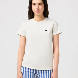 Tee régulier en blanc vintage