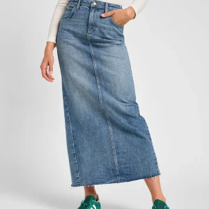 Back Slit Maxi Skirt in Set Free