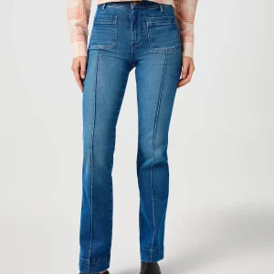 Flare en bleu solide