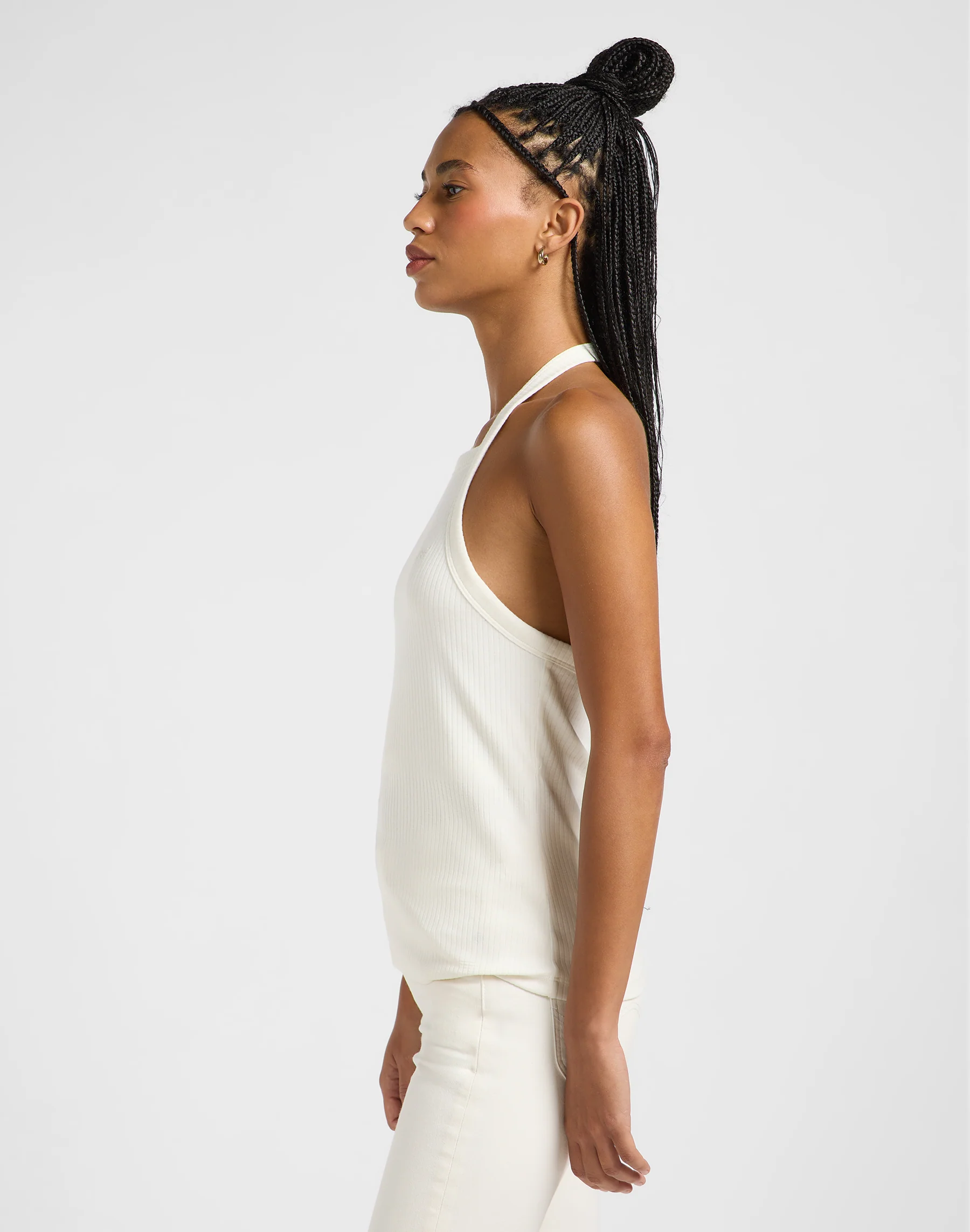Top à dos ouvert en écru – Image 4