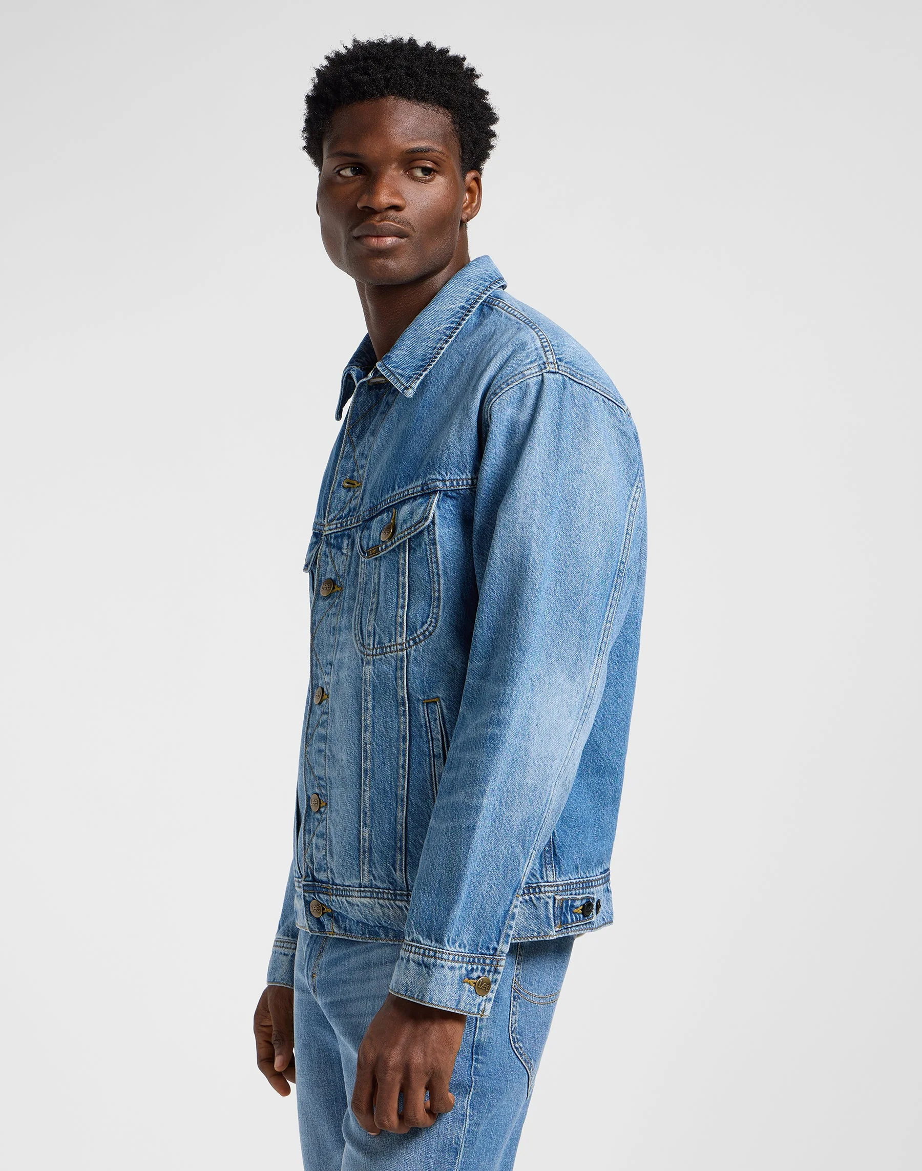 Veste Relaxed Rider en Sandstorm – Image 3