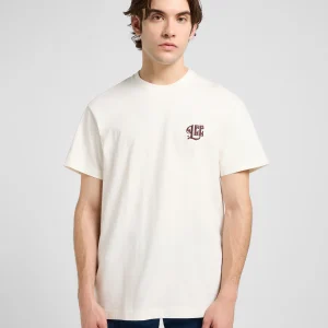 Tee graphique relax en écru