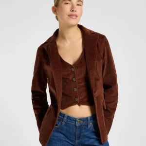 Blazer structuré en Luxe Brown