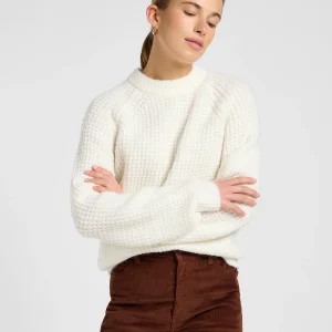 Sweat tricoté en écru