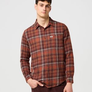 1 pt Flannel Shirt in Fired Brick