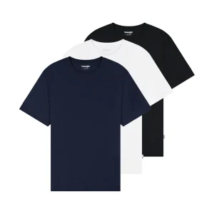 3 Pack Tee en blanc marine noir