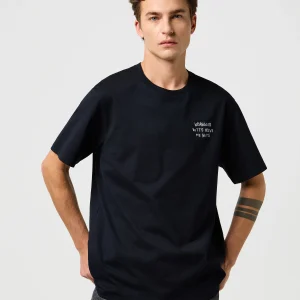 Tee à broder en noir