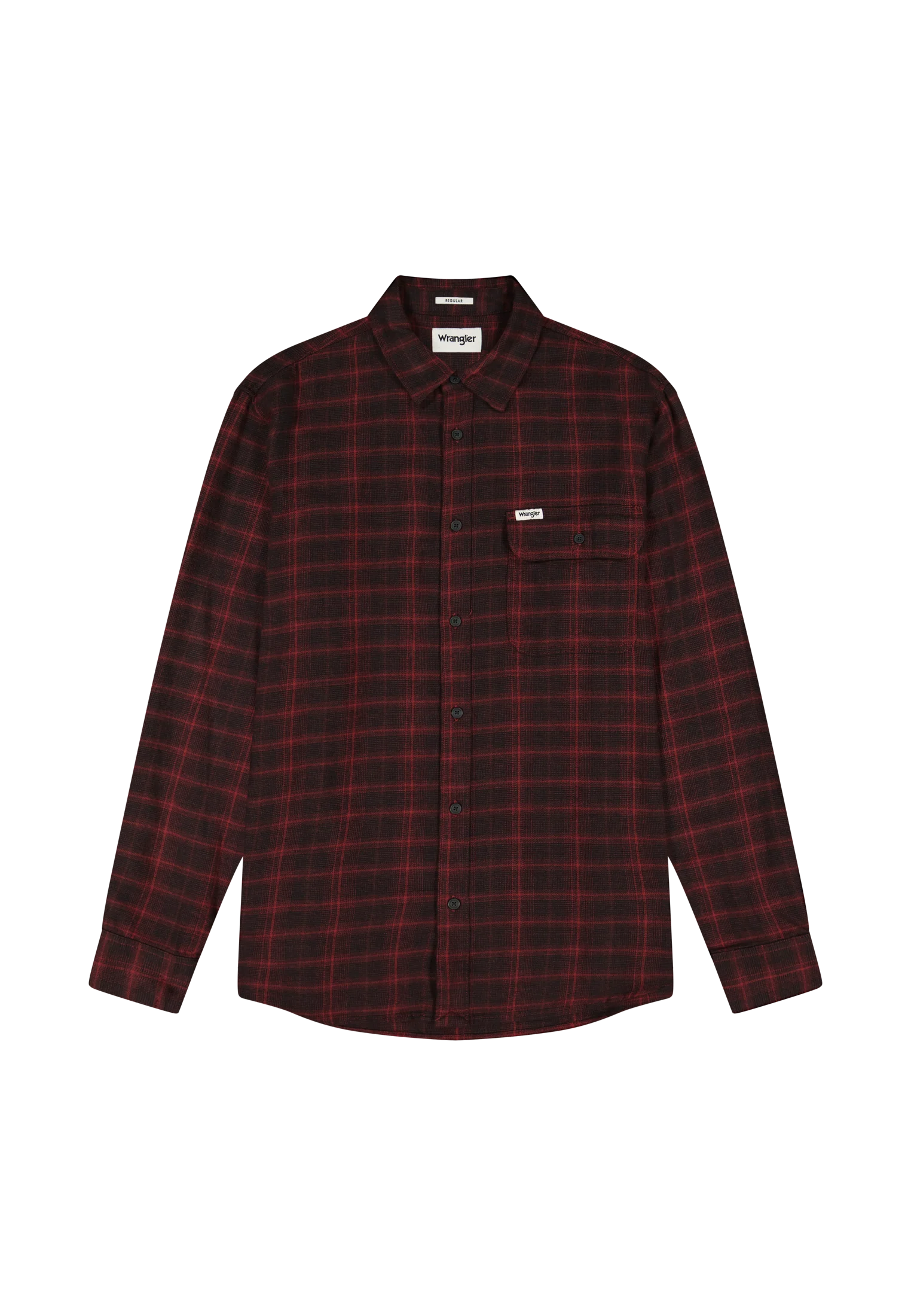 1 pt Flannel Shirt en Black Wine – Image 6