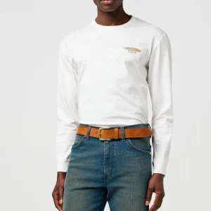 Ceinture Western Stitch en cognac