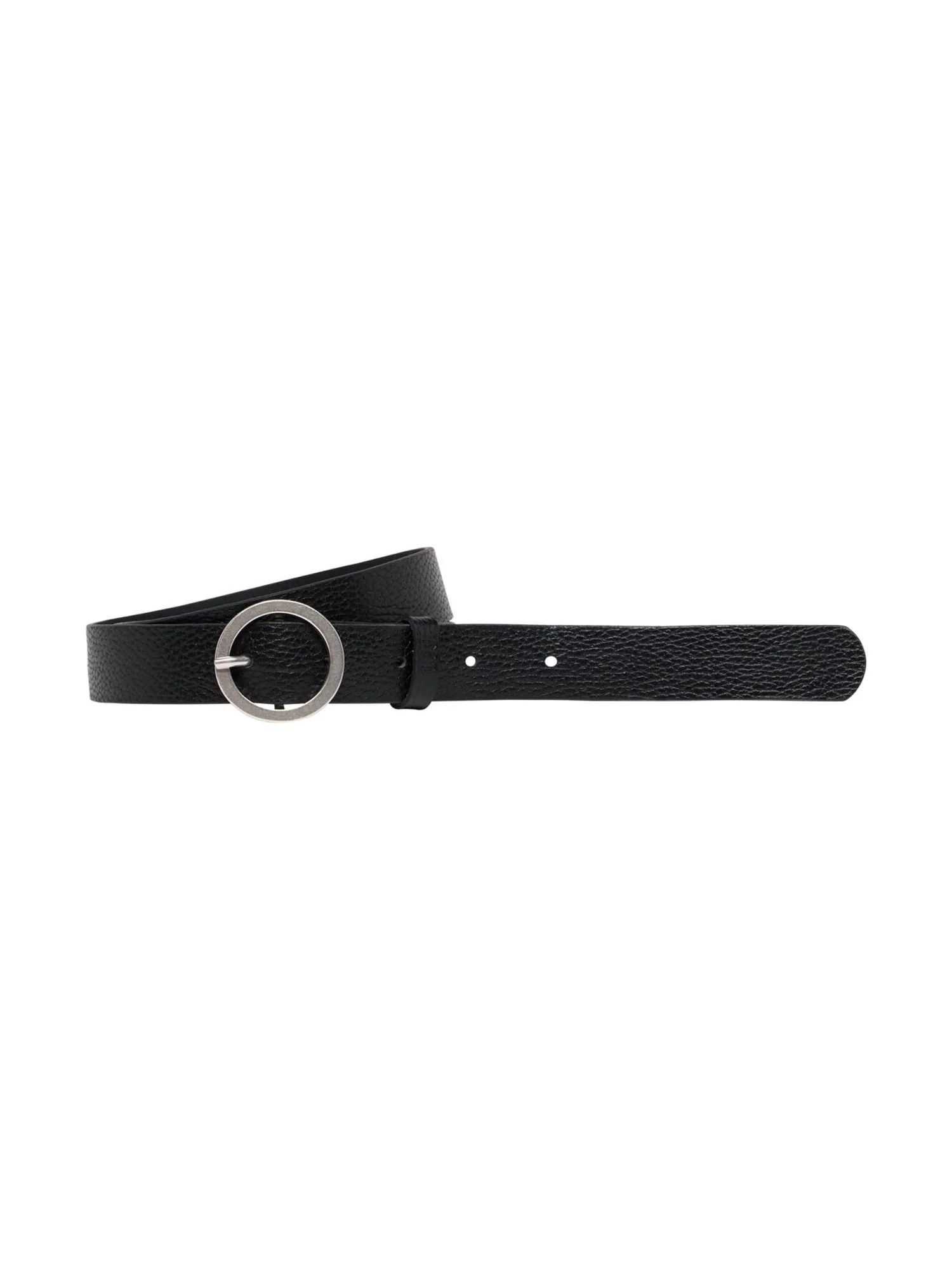 Ceinture à boucle ronde en noir – Image 4