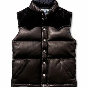 Down Vest Deer Skin