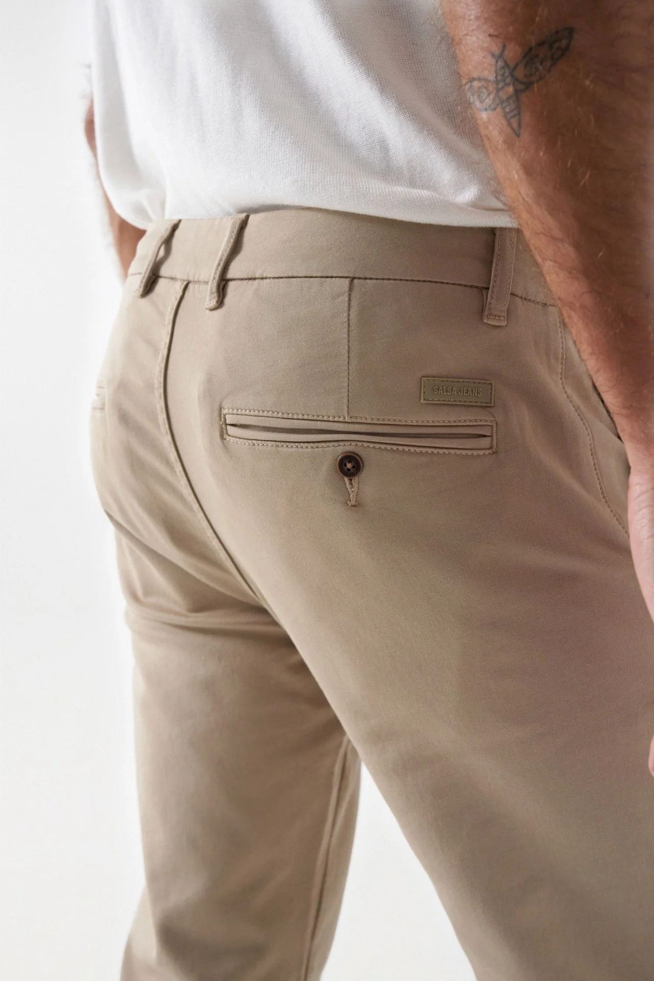 Chino Joggers S-Activ en beige moyen – Image 5