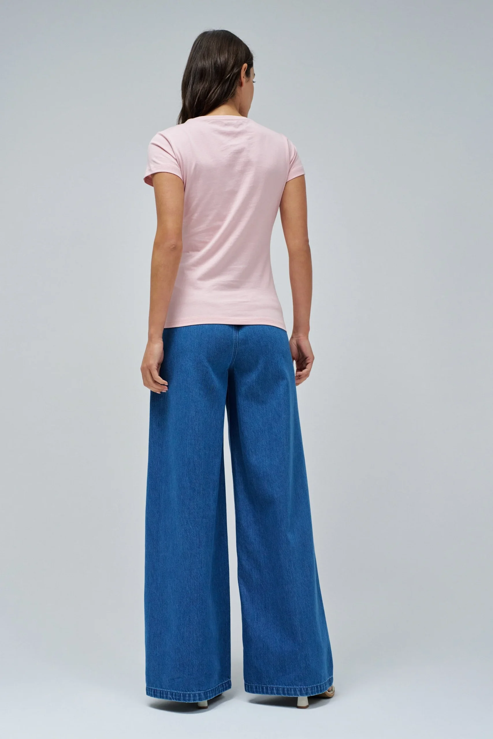 T-shirt Graphic Flower Print en rose moyen V1 – Image 2