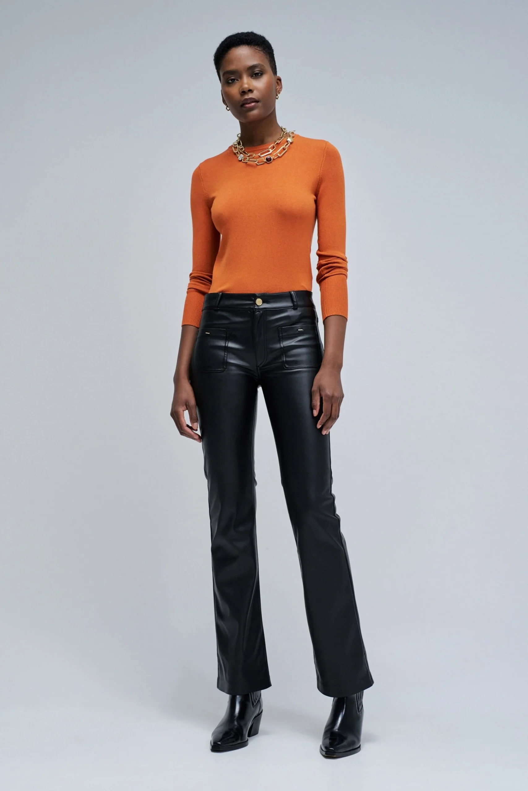 Basic Long Sleeve en orange moyen – Image 3