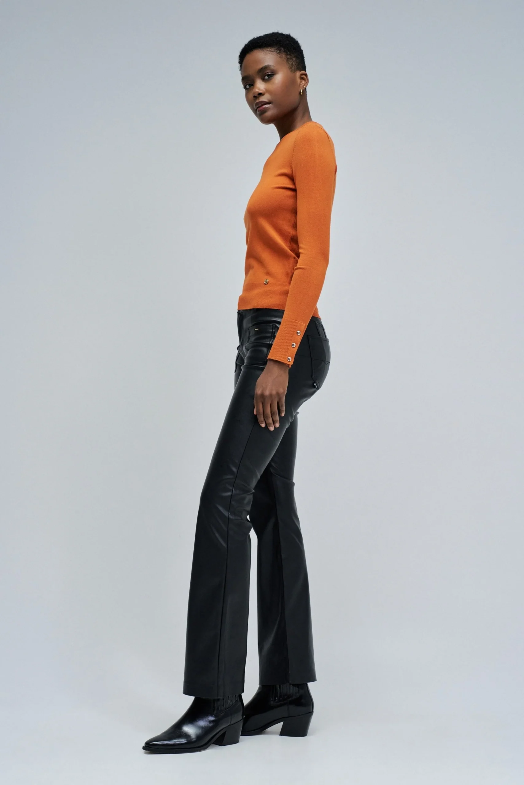 Basic Long Sleeve en orange moyen – Image 4
