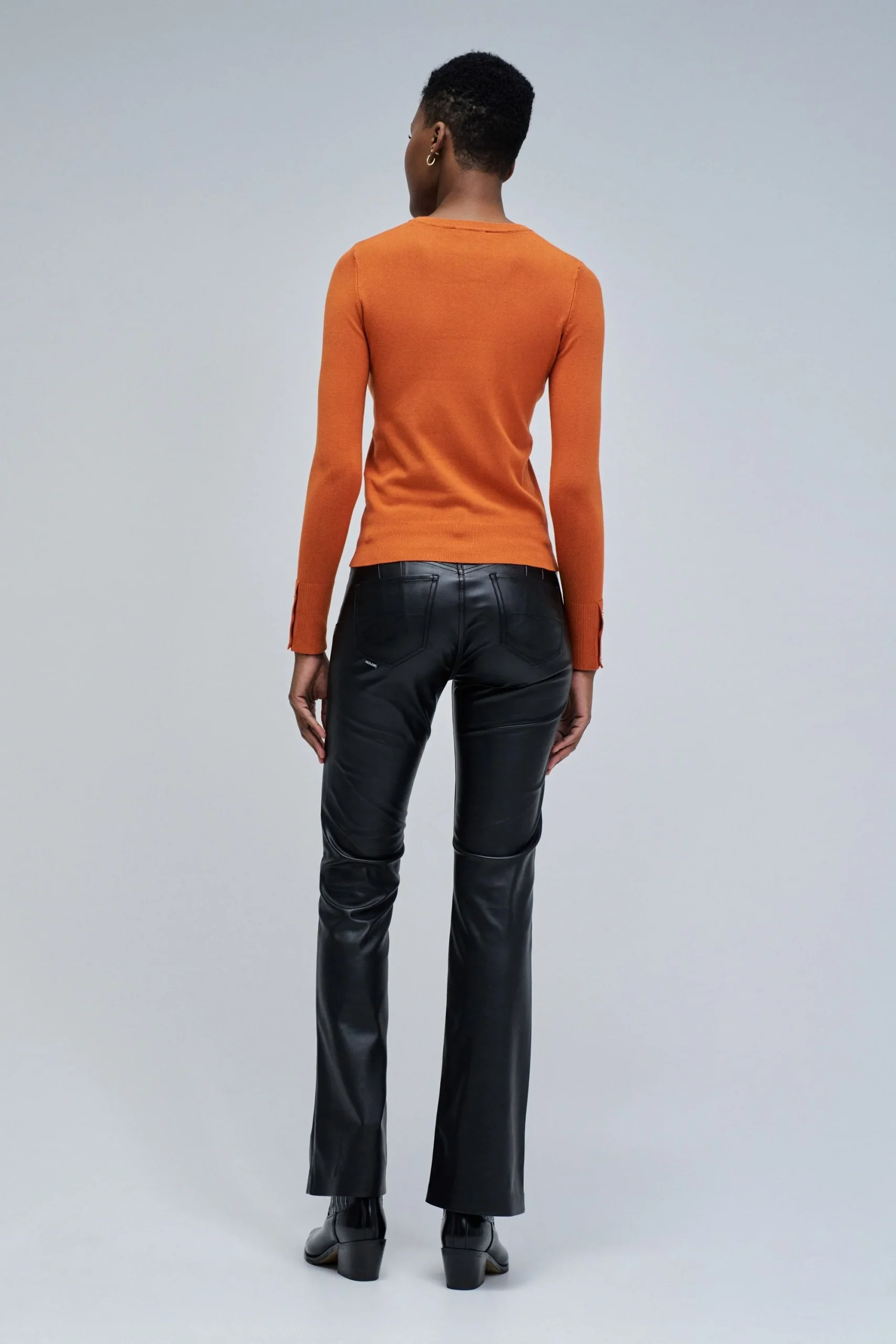 Basic Long Sleeve en orange moyen – Image 2