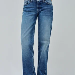 Jean Low Rise délavage moyen