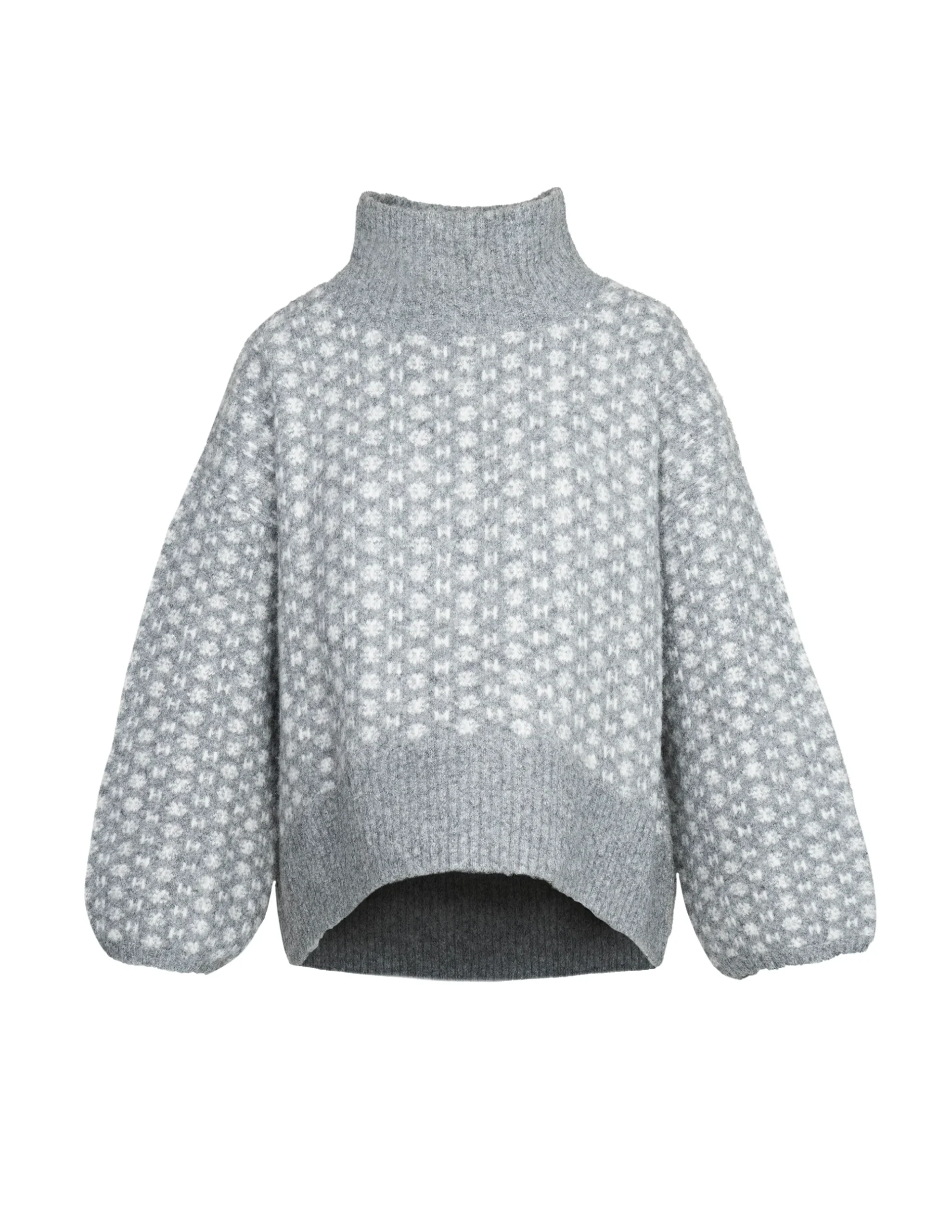 LOGO Sweater in Dark grey melange/light grey