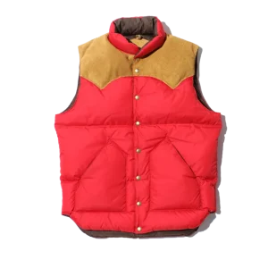 Down Vest Red