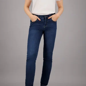 ZURI122 Jeans en Dark Rinse Used