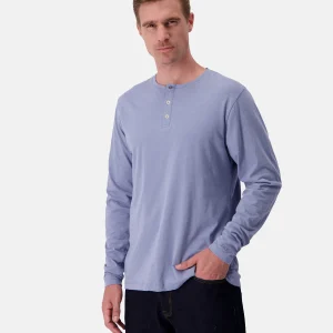 Henley - Slub en denim