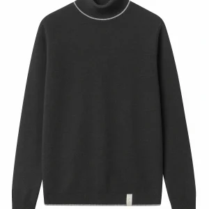 Turleneck-Merino Blend in Anthracite