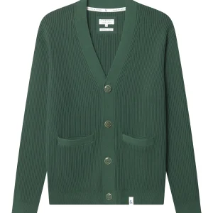 Cardigan-Rib Washed in Pine