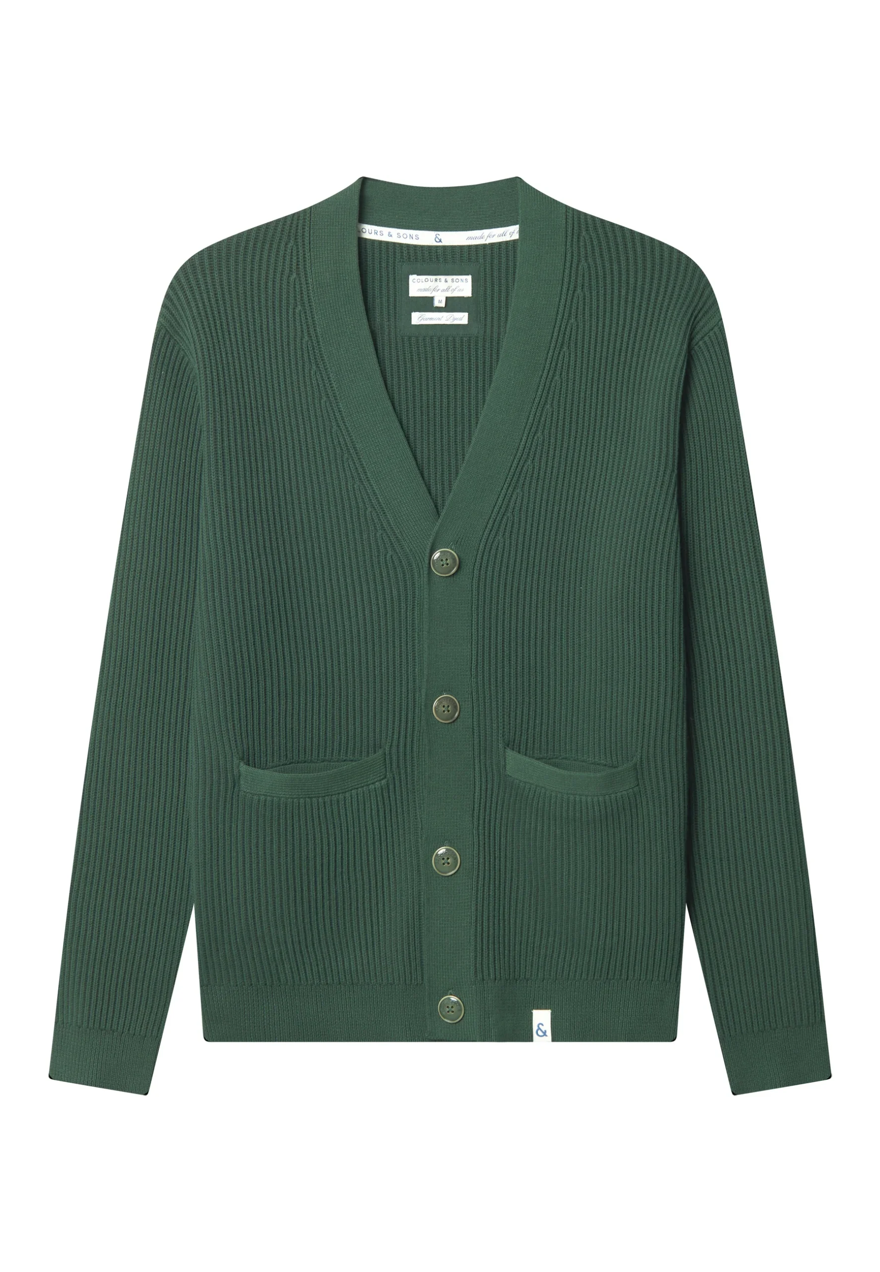 Cardigan-Rib Washed in Pine