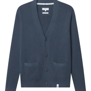 Cardigan-Rib Washed en Midnight
