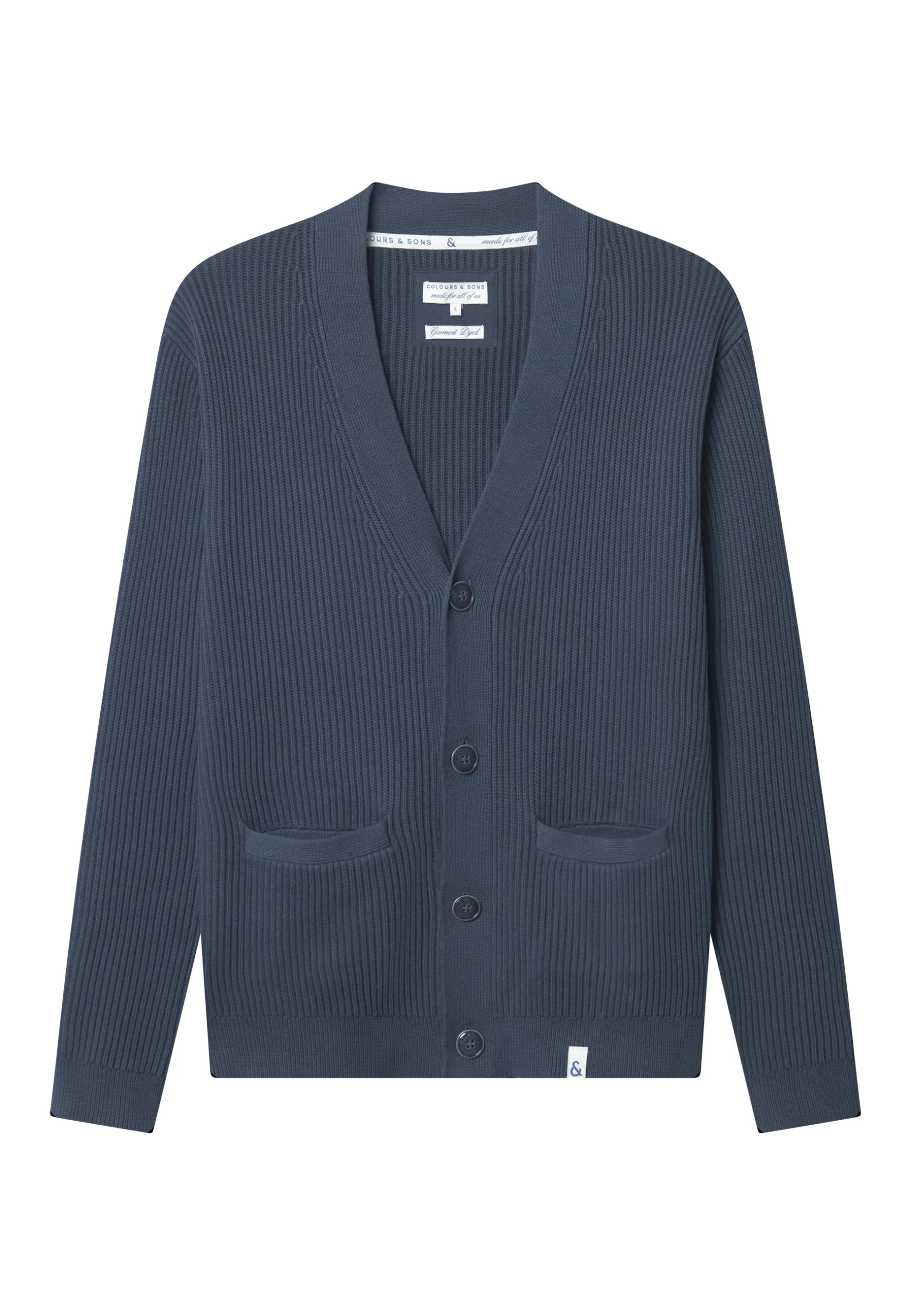 Cardigan-Rib Washed en Midnight