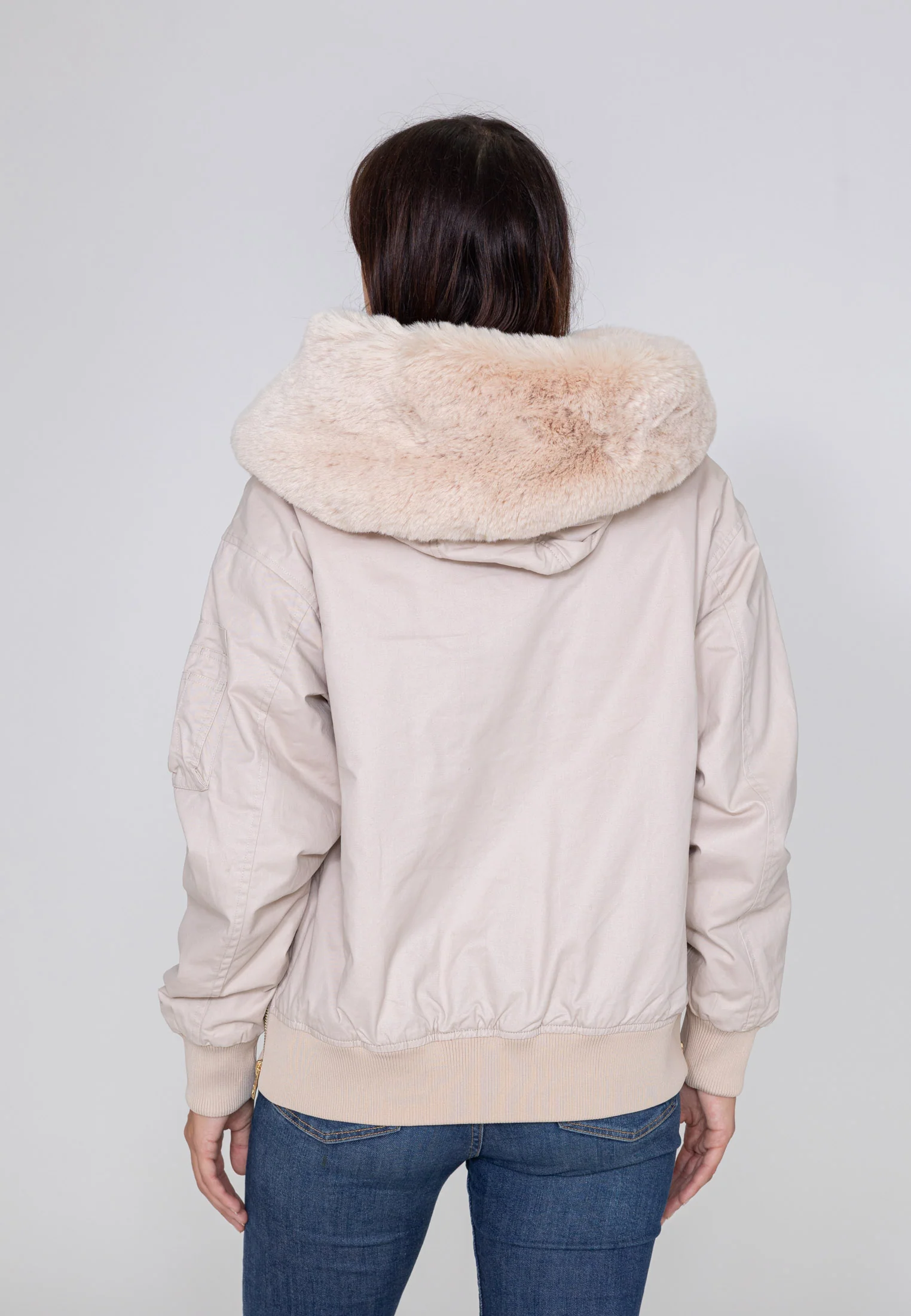 Ada W blouson bombardier en crème – Image 2