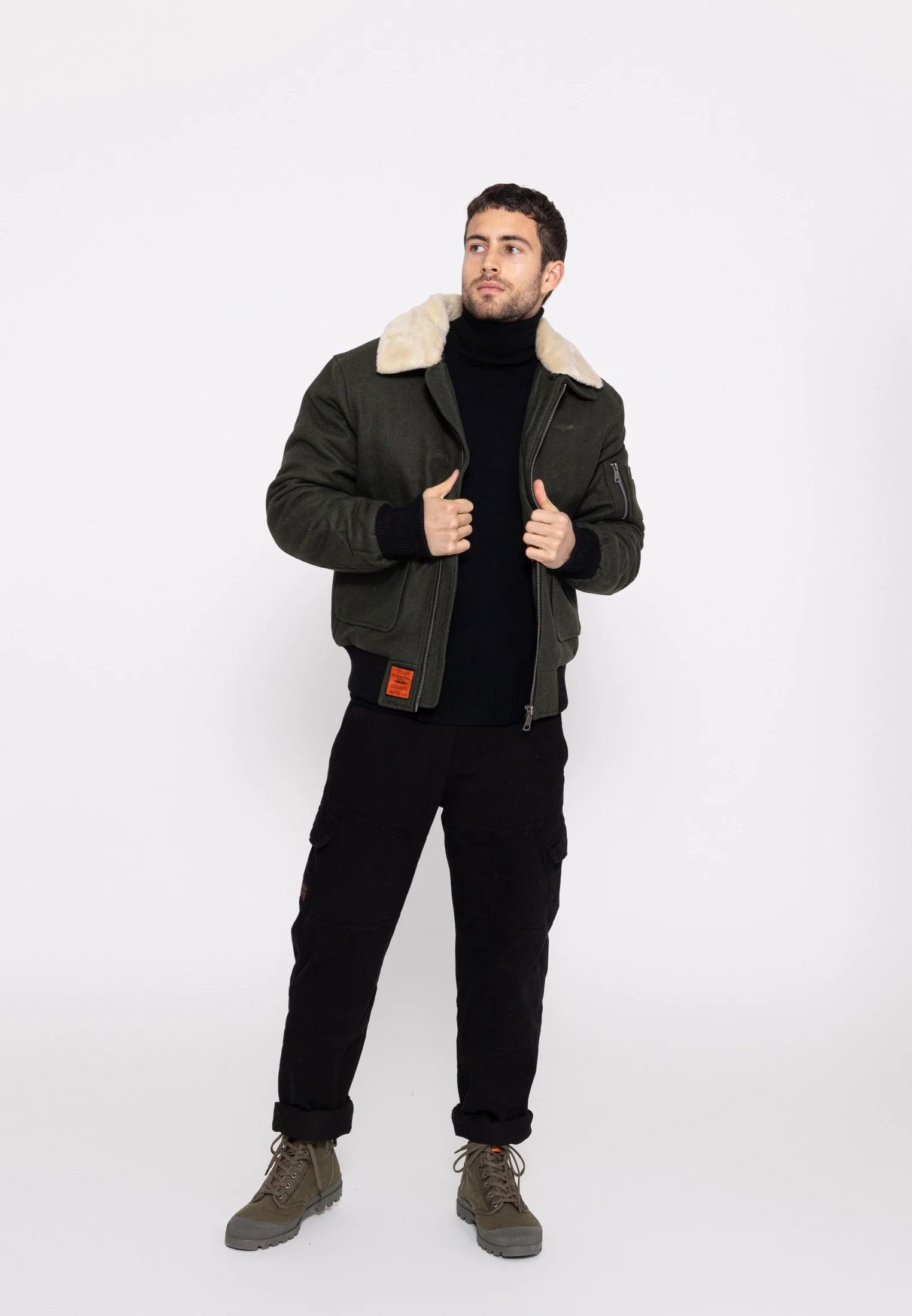 Aviator M Bomber en kaki – Image 3