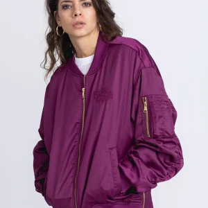 Ballerina W Bomber Jacket en pourpre