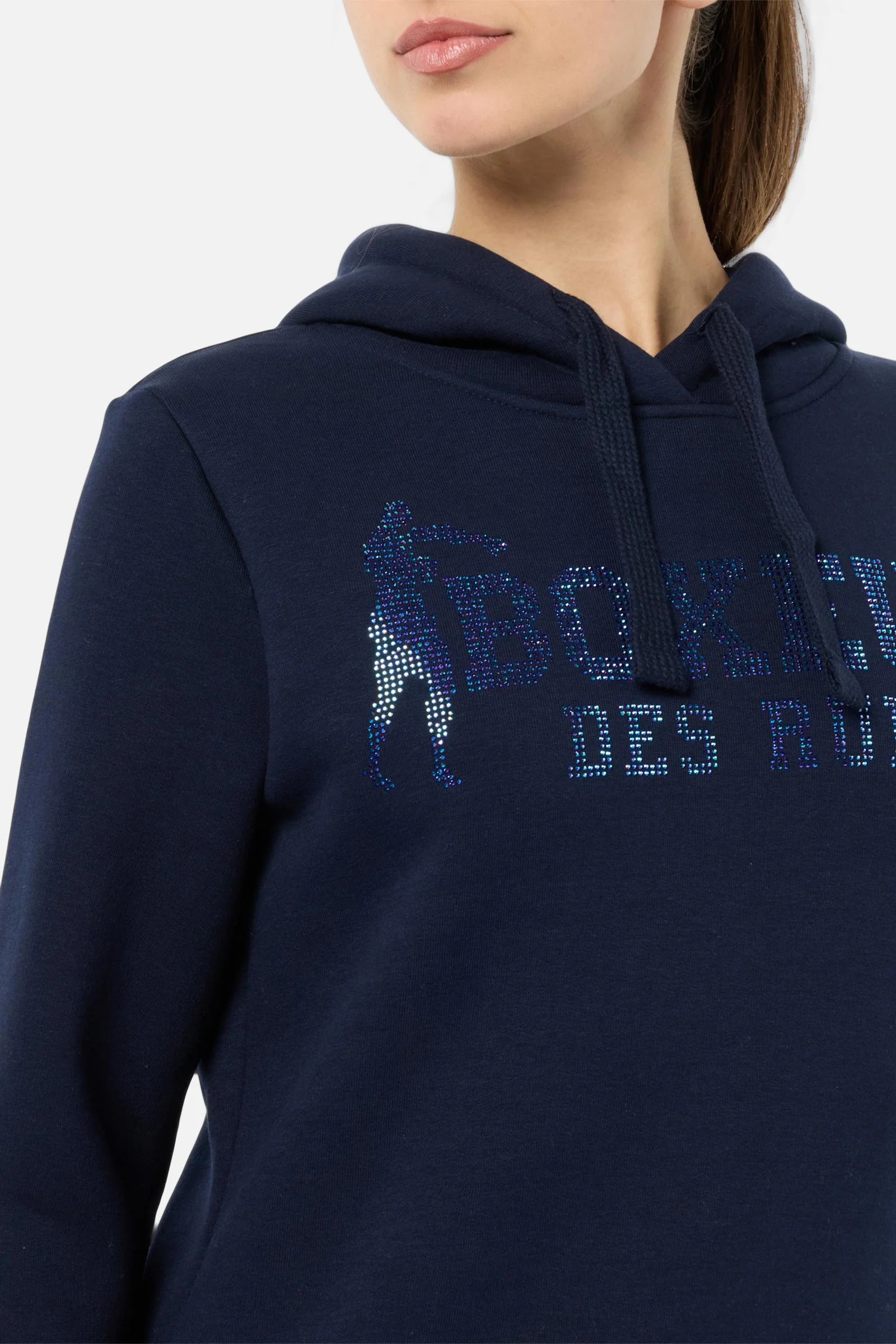 Sweat à capuche femme en Midnight – Image 3
