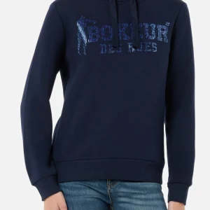 Sweat à capuche femme en Midnight