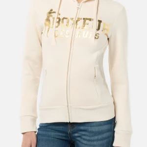 Basic Logo Full Zip Sweatshirt en beurre