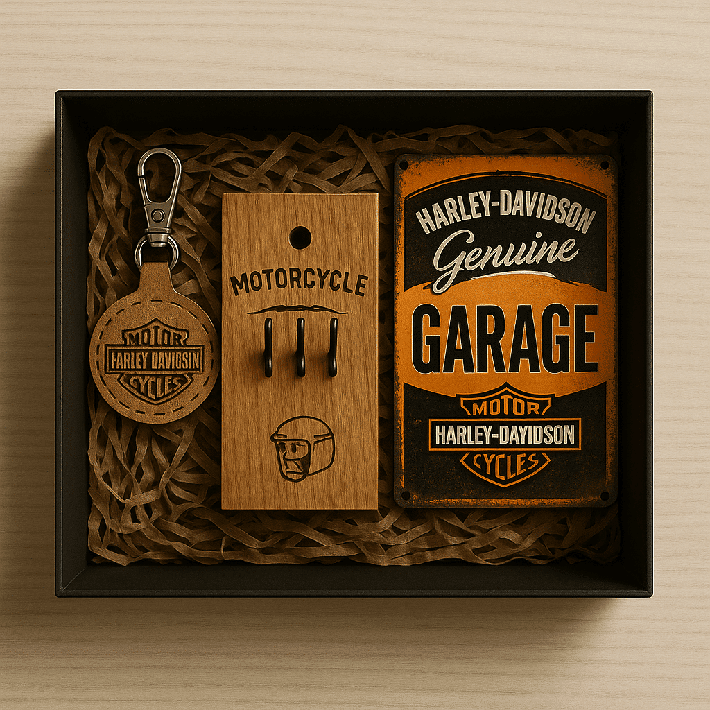 Coffret Cadeau Motard Personnalisable – 3 formats au choix : Starter, Atelier ou Collector