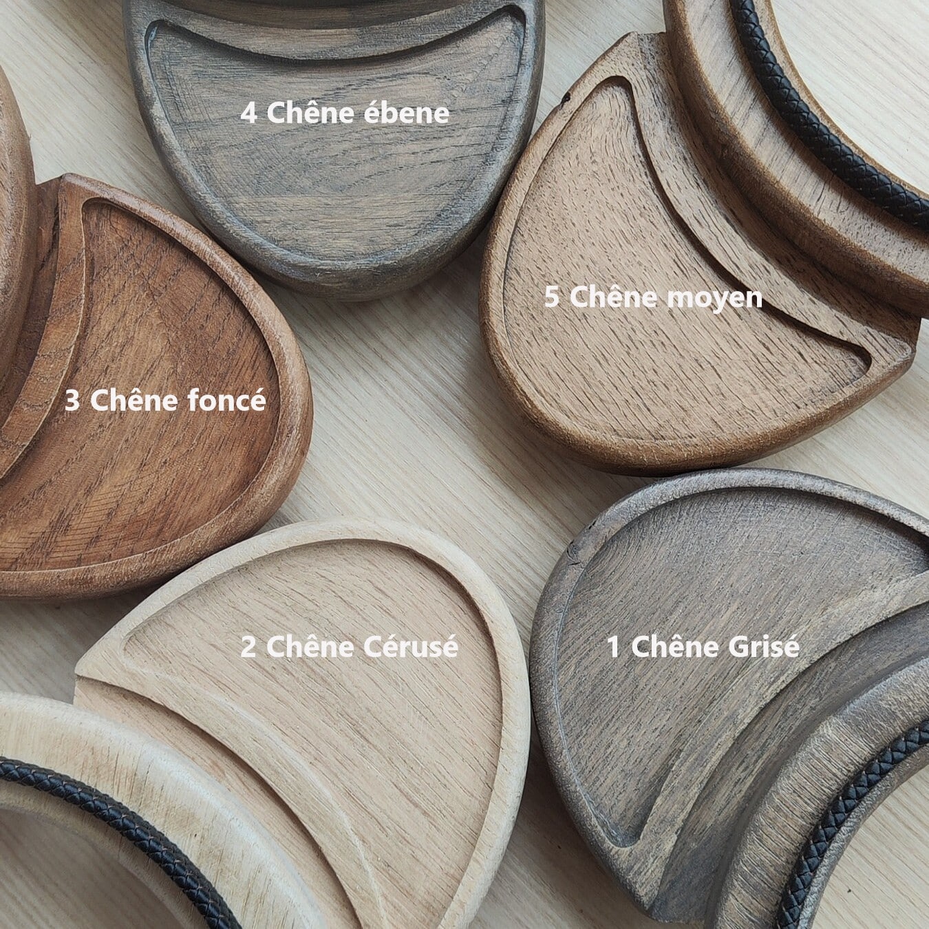 Porte-Casque moto série prestige DUO Mural en Chêne Massif ou CP Peuplier – Image 7