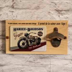 Cadeaux fête des pères offrez un Porte-Clés ou décapsuleur Mural en parement Chêne Massif ou CP