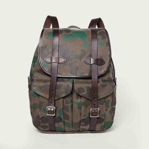 LARGE WAXED RUGGED TWILL RUCKSACK
