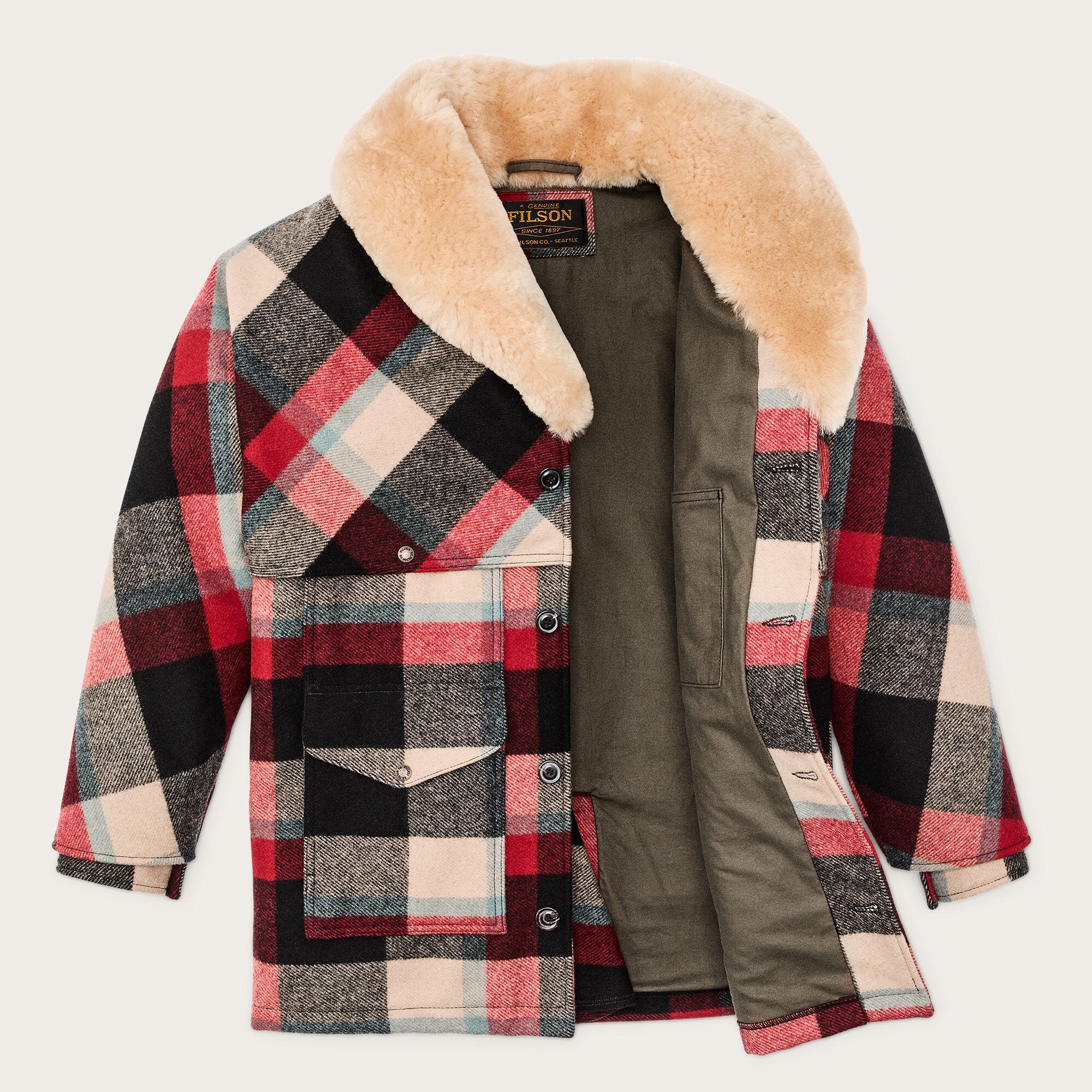 Lined Mackinaw Wool Packer Coat – Image 3