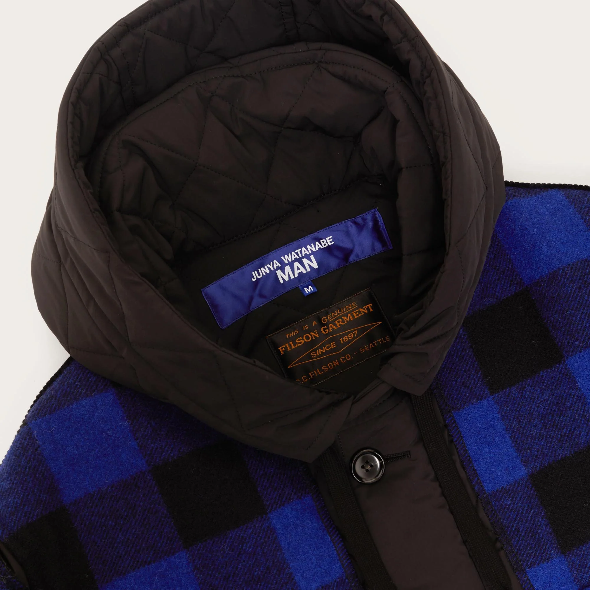 FILSON X JUNYA WATANABE CHECKED WOOL INSULATED JACKET – Image 2