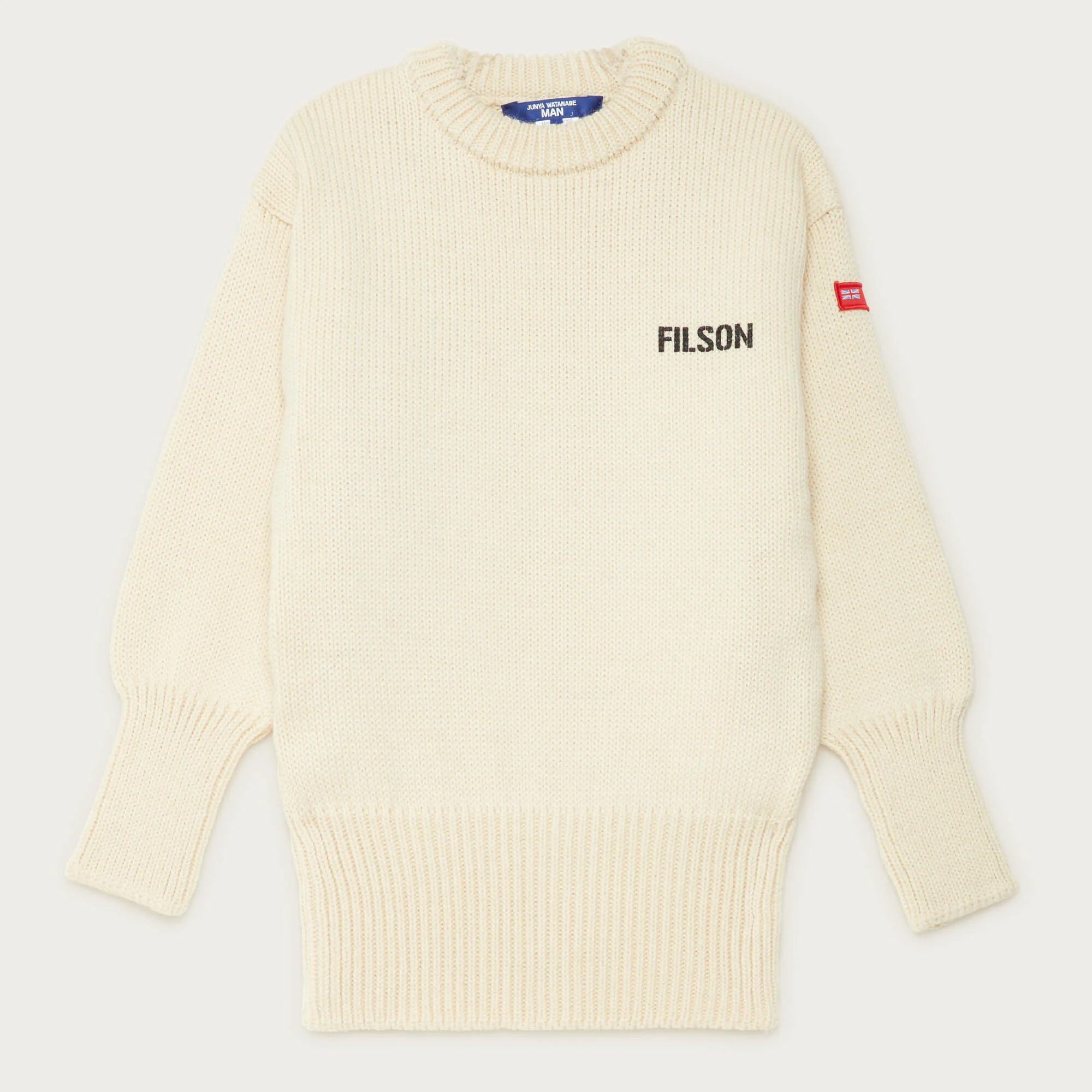 FILSON X JUNYA WATANABE CREWNECK WOOL GRAPHIC SWEATER