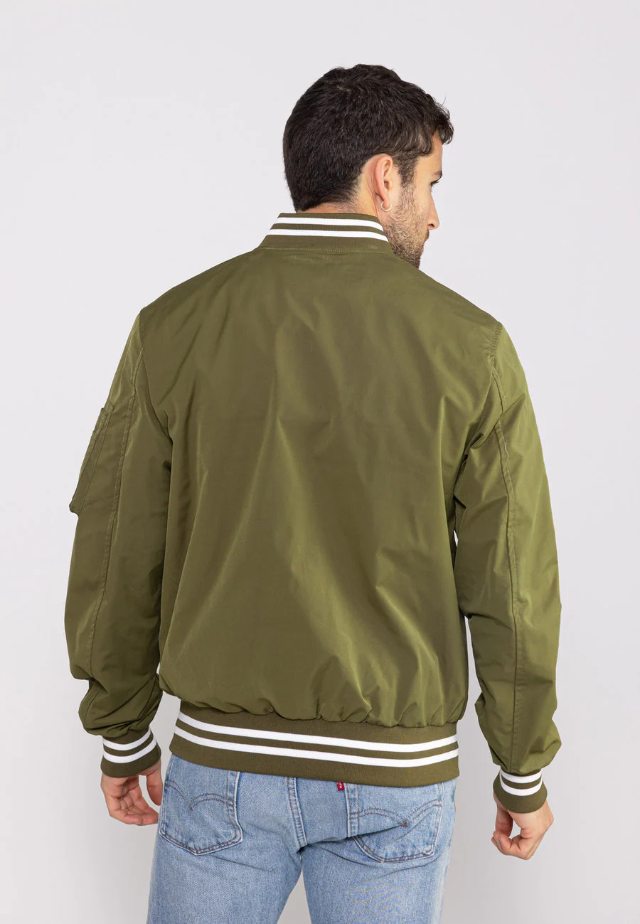 Veste bombardier Hiller M en kaki – Image 2