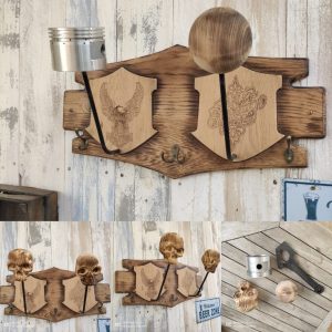 Porte casque Harley double