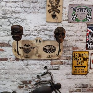 Porte casque moto double 