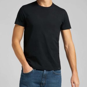 Twin Pack Crew Tee en noir